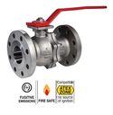 Stainless steel ball valve ICP VALVES 753 stainless steel BV. 2PC RF PN16 ATEX 753- Flanged RF PN40/16