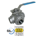 Stainless steel ball valve 3Way T port MARS VALVE 1370T