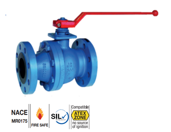 Carbon steel ball valve JC VALVES 515AIT Carbon steel ball valve 515AIT- Flanged RF ANSI 150