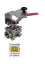 Stainless steel ball valve V-port control ball valves 746XS SSBV. 3PC BSP FF V-PORT 746XVP