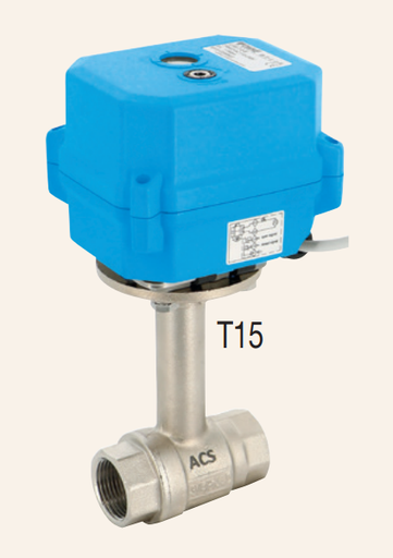 Electric actuated brass ball valves T15 series 500 HC + T15 ELECTRIC ACTUATED 500T15