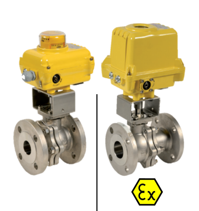 Electric actuated stainless steel ball valves SA/NA series 757 + NA(X) ELECTRIC ACTUATED 757+NA