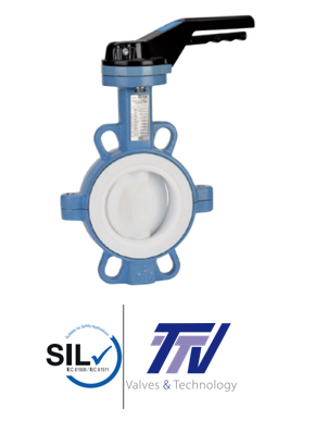 Butterfly Disc CF8M + Teflon valves Concentric - GGG50 body - TTV 1155 DI Butterfly Valve W PTFE/PTFE 1155