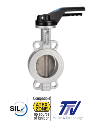 Butterfly valves Concentric - CS & SS - TTV 1111 CS Butterfly Valve W GGG50/METAL 1111