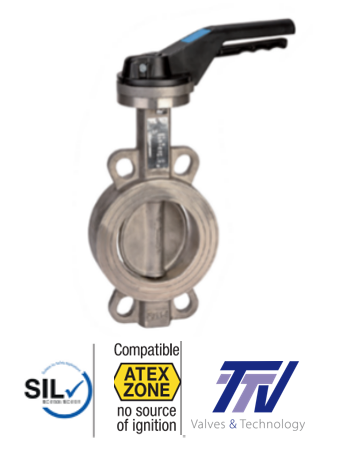 Butterfly valves Concentric - CS & SS - TTV 1112 SS Butterfly Valve W CF8M/METAL 1112