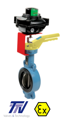 Butterfly valves Butterfly valve + limit switch 1141 + Limit switch box SK012 1141LS