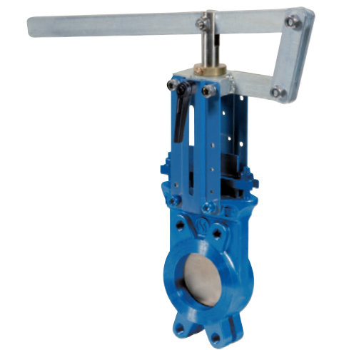 Cast iron knife gate valves Unidirectional tightness 170 CI KNIFE GATE VALVE F304/NBR w/lever 170LEV - NBR seat