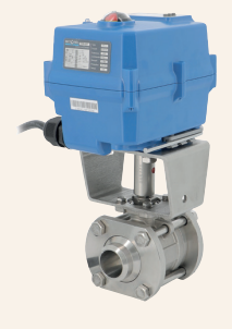 Actuated Ball valves for food Electric actuated . ELSA + TCR ELEC. ACT. EL+TCR