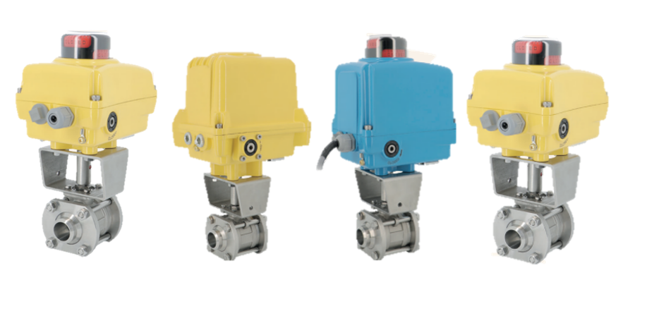 Actuated Ball valves for food Electric actuated ELSA + SA05(X) ELEC. ACT. ELS+S5