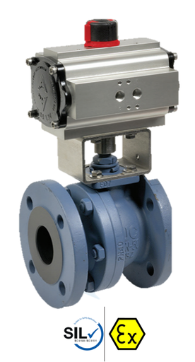 540/516 AIS - Pneumatic carbon steel ball valve