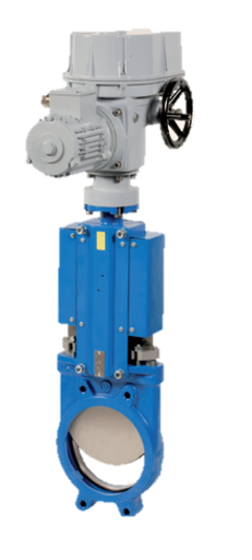 Electric actuated valves El. act. knife gate v. Regada 170 + SO2/MO3 EL.ACT. MULTI T. 170REG