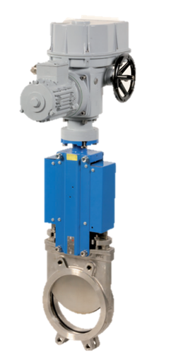 Electric actuated valves El. act. knife gate v. Regada 172 + SO2/MO3 EL.ACT. MULTI T. 172REG