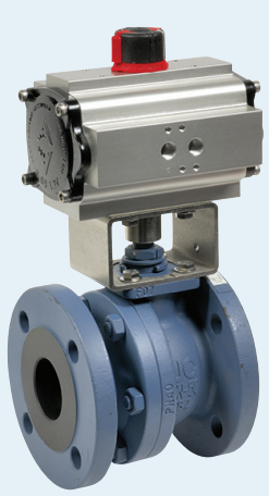 540/516AIGF - Pneumatic actuated carbon steel ball valve