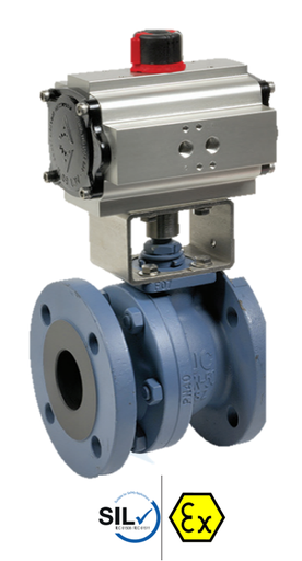 540/516 AICG - Pneumatic actuated carbon steel ball valve