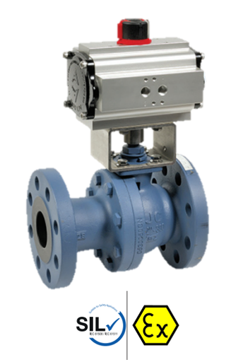 530 AIT - Pneumatic actuated carbon steel ball valve