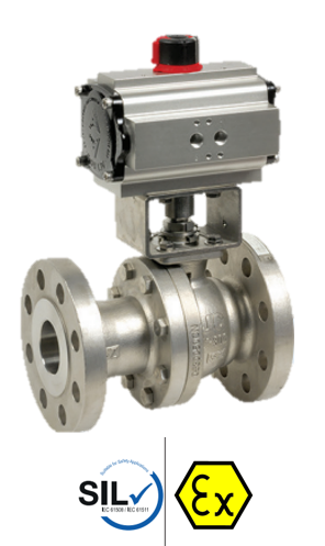530 IIT - Pneumatic actuated stainless steel ball valve