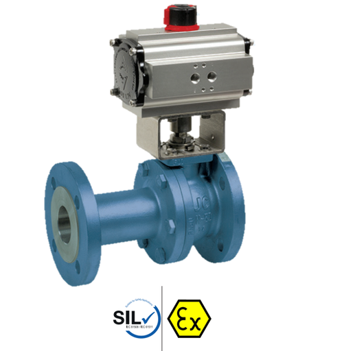340/316 AICG - Pneumatic actuated carbon steel ball valve