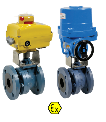 540/516 AIT - Electric actuated carbon steel ball valve