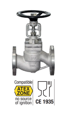 Needle, globe & piston valves Globe valves - Industry 472 CF8M GLOBE V. PTFE RF PN16 472T