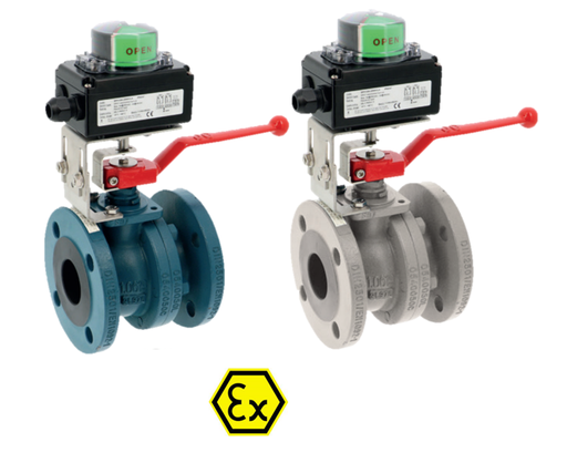 Carbon/Stainless steel ball valve BALL VALVES WITH LIMIT SWITCH 540/516 AIT ALSB. RF PN40/16 ball valve 540/516IIT-Flanged RF PN40/16 - EN 558 series 27