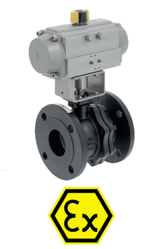 Pneumatic actuated carbon steel valves + ALPHAIR RE 752 + RE/RES PNEU ACT 752+RE-Split body