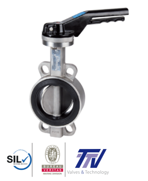 Butterfly valves Concentric - CS & SS - TTV 1184 SS Butterfly Valve Wafer CF8M/EPDM 1184