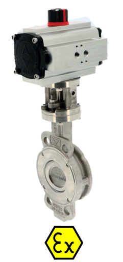 Pneumatic actuated valves D.Off. Butterfly Valve + ACTREG act. 1119 + ADA/ASR PNEU ACT 1119AC