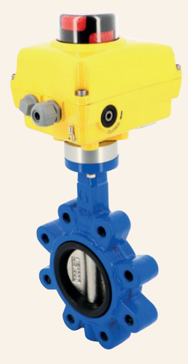 Electric actuated cast iron butterfly valves GG25 Butterfly Valve SA/NA series 1133 + NA ELEC. ACT. 1133NA